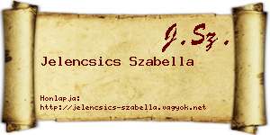 Jelencsics Szabella névjegykártya